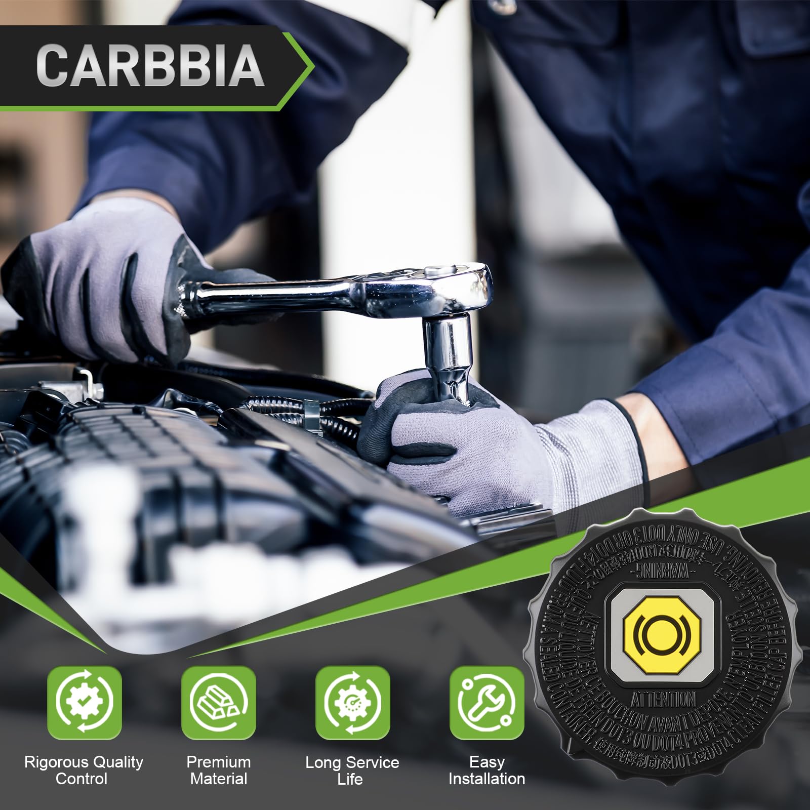 Amazon | CARBBIA 47230-47090 ブレーキフルードリザーバーキャップ